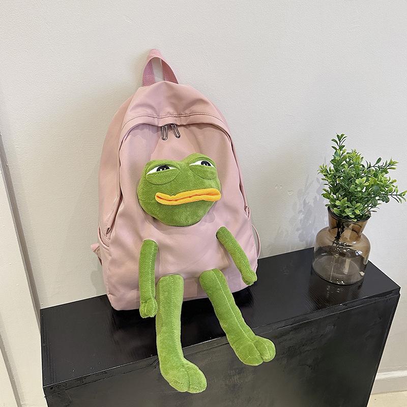 

Холщовый рюкзак Корейская версия Студенческий забавный рюкзак Школьный рюкзак для девочек