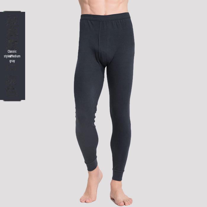 Set de haine de toamnă pentru bărbați: Pulover și Pantaloni din Bumbac Ușor - Articole Termice pentru Vârsta Mijlocie și Persoane Vârstnice