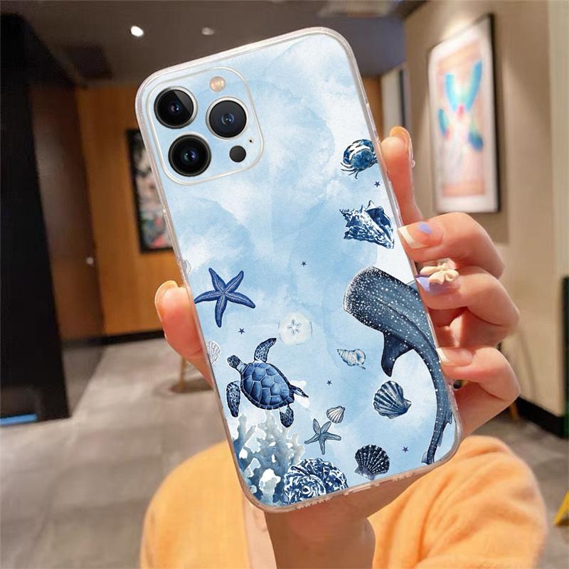 Phone Case For Iphone 17ProMax 17 Pro Air 16 15 14 13 Pro Max 16 15 14 13 Pro 15Plus Ocean Starfish