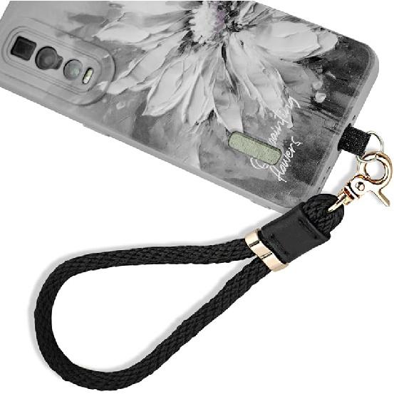 Phone wrist strap Lanyard Wrist Strap with Keychain and Card Holder, Pink