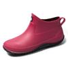 Women's Ankle Rain Boots Summer Wear-resistant Anti-Slip Couple Men and Women Short Rubber Boots Suitable for Outdoor Camp