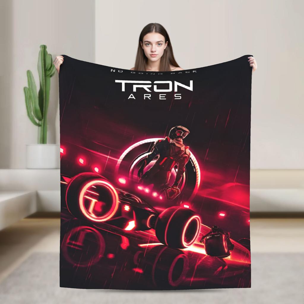 TRON Ares Lightcycle Dillinger Systems Blanket Fleece Printed MCP Movie Multi-function Warm Throw Blankets for Bedspread