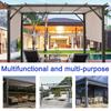 Universal Gazebo Replacement Canopy Waterproof 190T Polyester Fabric Fit Most Outdoor Patios Shelter Top For All Weather Protective