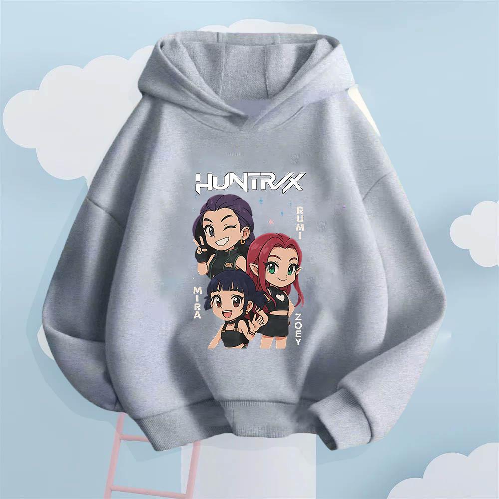 

2025 Autumn/Winter Sweatshirt Kpop Demon Hunter Hoodie Kids Clothing Toddler Girls Boys Sweatshirt Baby Casual Top 100