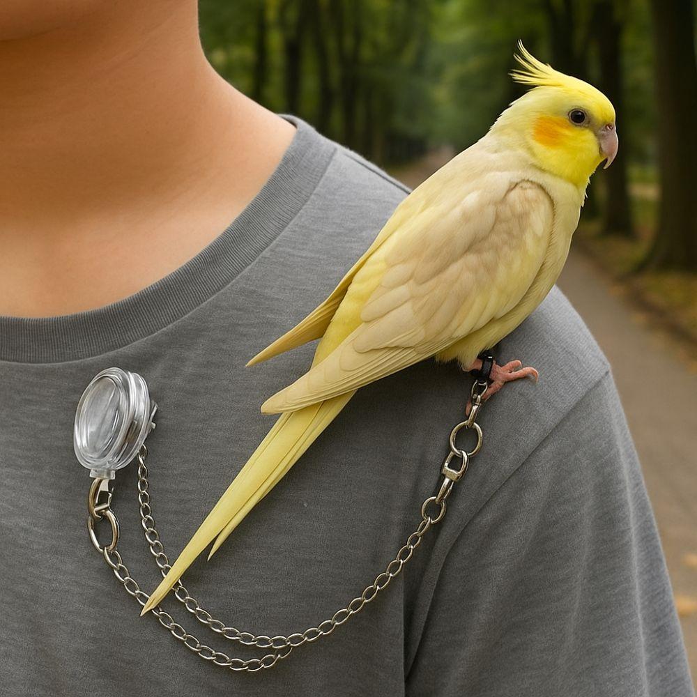 Bite Resistant Anti-flying Training Leash Lightweight Bird Foot Chain Pet Bird Harness  Walking