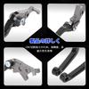 JFG Motorcycle Brake Clutch Levers Set Adjustable Aluminum For Vehicle KLX250/S/L/SF KLX150/S/L/BF KLX230/R Etc Off-Road Motorcycle - Black