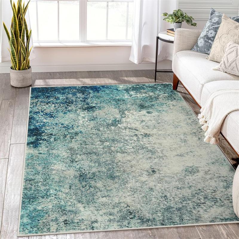 Crystal Pile Carpet Modern Abstract Living Room Kitchen Bathroom Entryway Washable Rugs Stain-resistant Large Mats
