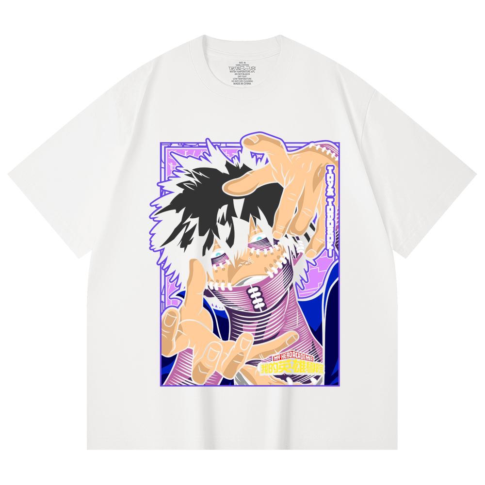 230 g/m² 100% Bawełna My Hero Academia V17 Nadruk Dabi Unisex Ciężka Bawełniana Koszulka