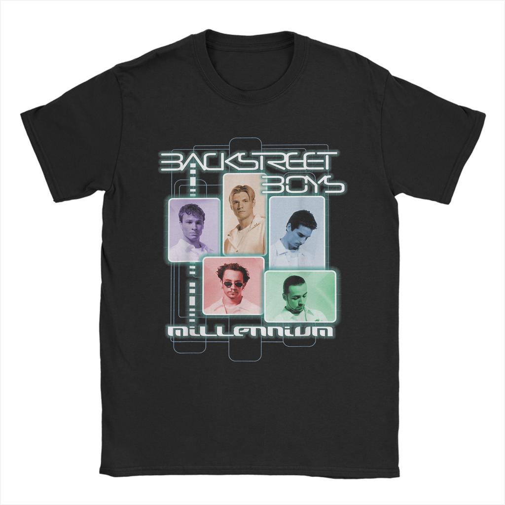 Men T-Shirt Backstreet Boys Millenium Multi Color T Shirts Hip Hop Beach Tees Funny Printed 100 Cotton Tops Gift Idea