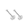 S999 Pure Silver Minimalist Women's Earrings – Small Bean Ear Bone Studs, Anti-Blocking Design for Commuting