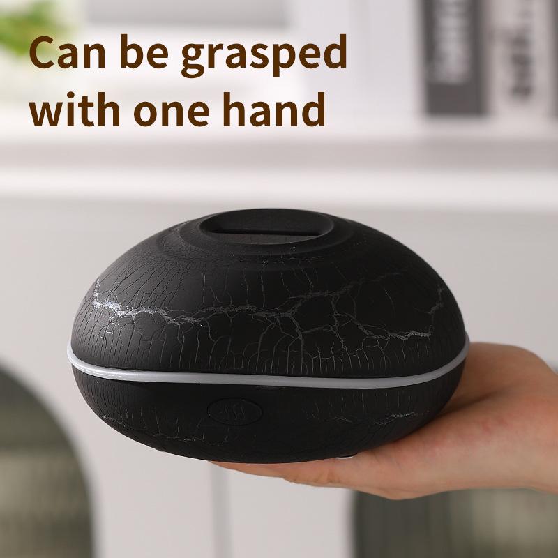 New crack simulation flame aromatherapy machine household desktop automatic fragrance diffuser colorful spray humidifier