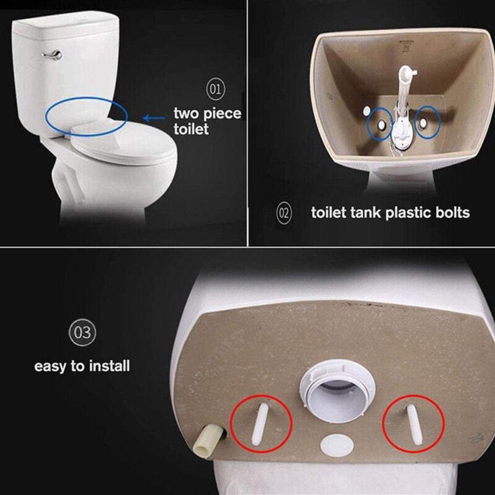 2pcs Leak Proof Toilet Tank Screws Rust Proof Toilet Repair Kit for Toilet Repair
