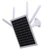 12W Solar Powered 4G LTE Modem Router 300Mbps Solar WiFi 6 Extender with SIM Card Slot 18000 MAh Battery 150M   Range IP66 Water Proof