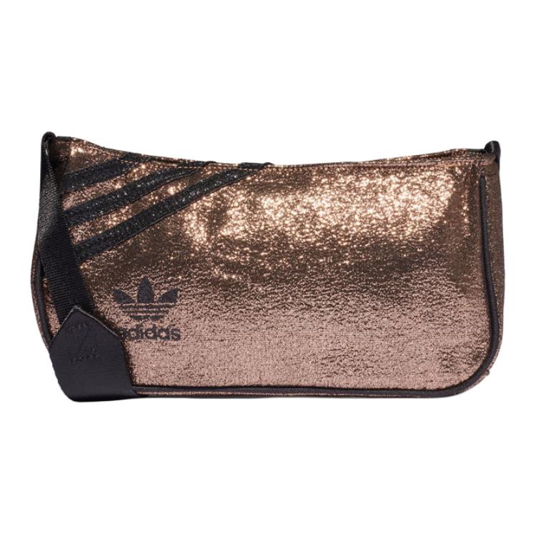 Adidas Originals Trefoil Logo Zipper Closure Crossbody Shoulder Bag Women bags Champagne GQ3862 Champagne