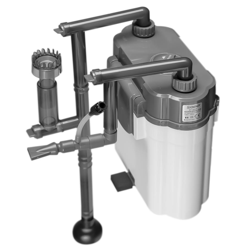 External Compact Aquarium Filter 30-115L Skimmer Aeration 300L/H