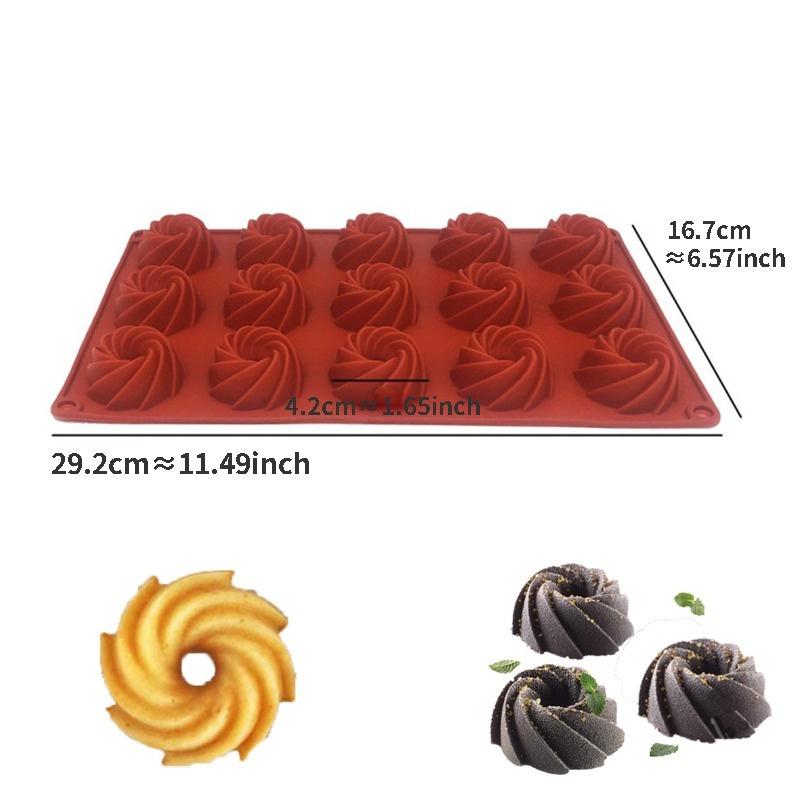Mini Muffin Silicone Round Mold DIY Cupcake Cookies Fondant Baking Pan Non-Stick Pudding Steamed Cake Tool Pastry Donut Mold