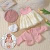 Doll Clothes for 55cm 21.65inch Reborn Doll Clothes Accessories Elegant Fashion Dress Set Reborn Baby Dolls Clothing Accessories