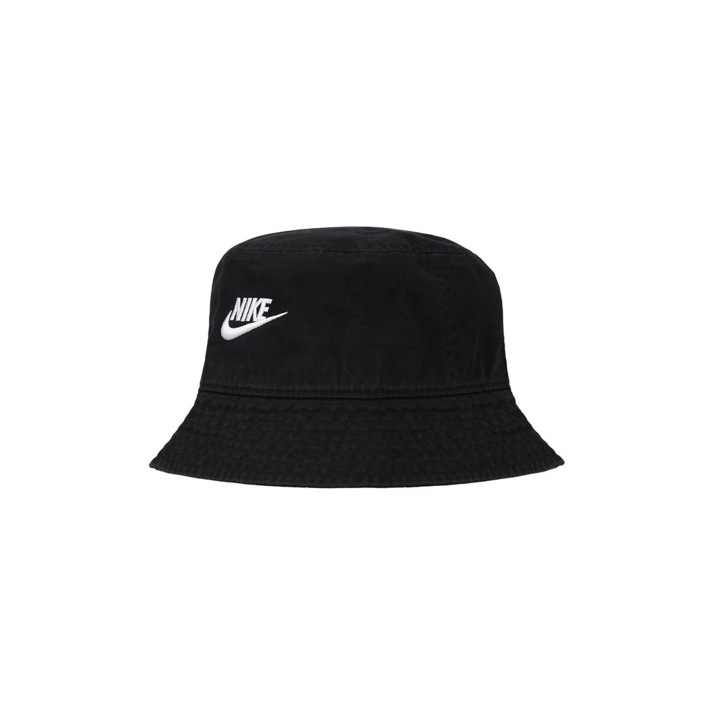 Nike Logo Embroidered Cotton Fisherman Hat Unisex hats Black FB5381-010