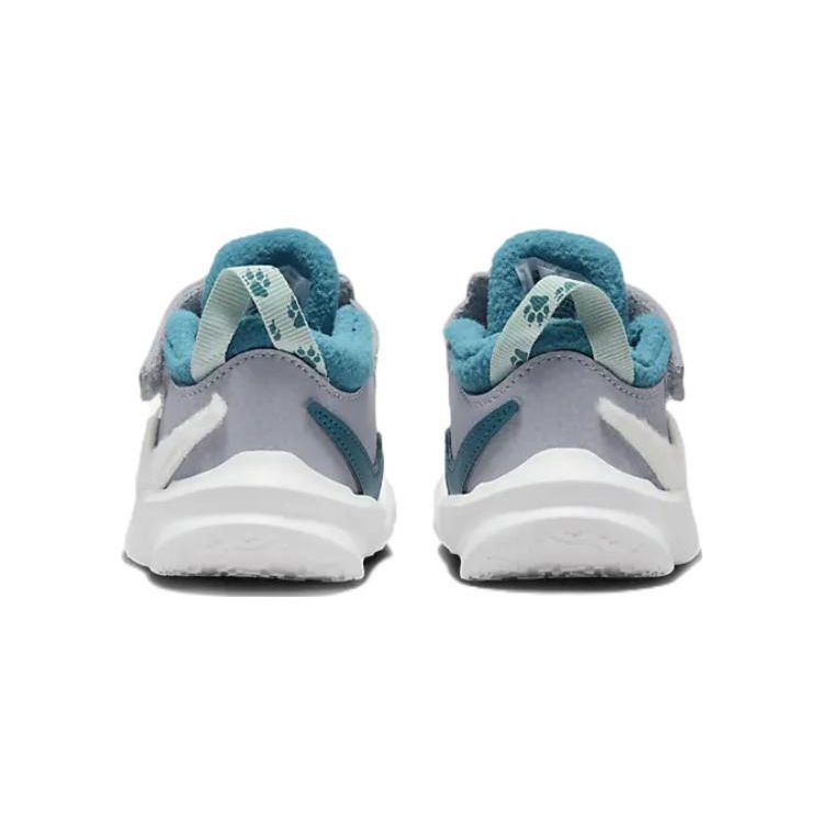 Nike Team Hustle D10 Lil TD Pawprints Baby Sneakers Grey Wolf-Grey Bright-Spruce DQ8374-001