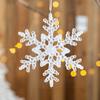 Transparent Artificial Snowflake Decoration Xmas Tree Hanging Pendant  Merry Christmas Decoration