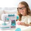 Children Electric Sewing Machine Toy with LED Pretend Play Emulational Educational Household Baby Girls Gift Play Set
