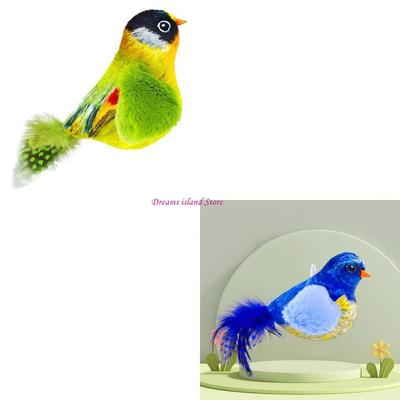 Interactive Toy Simulation Birds Toy Funny Teasing Toy Indoor Toy with Realistic Bird Sounds HX6C