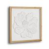 French Retro Floral Relief Living Room, Modern Foyer Bedroom with Framed Decorative Painting