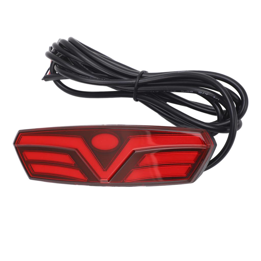 Electric Bike Brake Rear Light High Brightness Energy Saving LED Bicycle Brake Warning Lamp 48V Common Connector