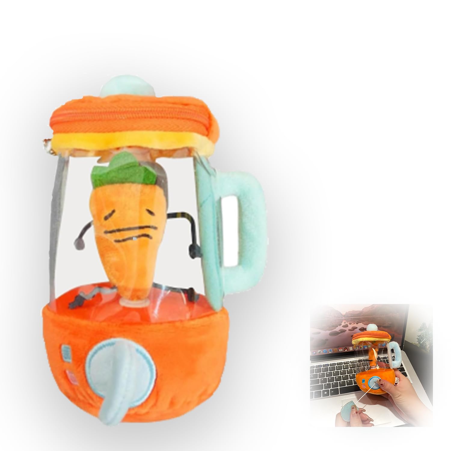 

Игрушка-блендер в виде морковки, плюшевая игрушка в виде морковки, милая грустная морковка, движущаяся, забавная, для снятия стресса, забавная, вращающаяся плюшевая игрушка на шнурке, креативная кукла, милое украшение