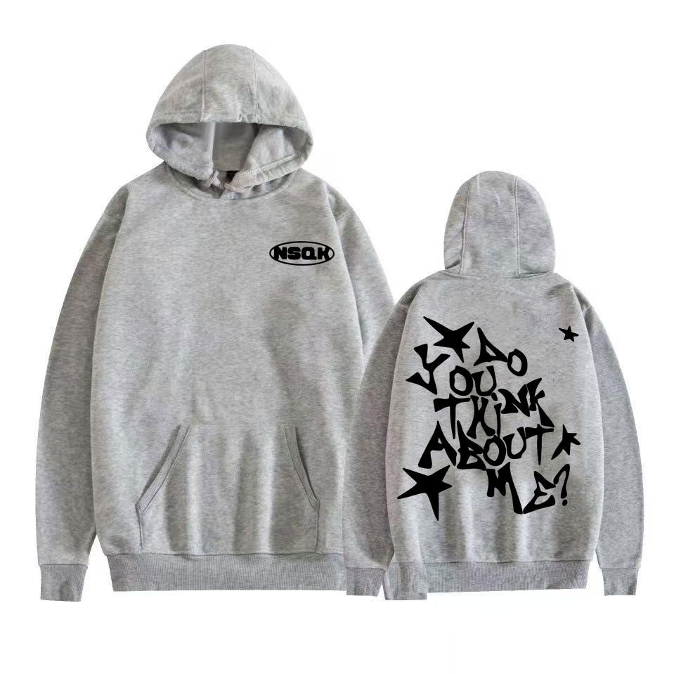 

Rapper Nsqk Aoou Thnk about Me Album 2025 Hoodies Men Women Hip Hop Harajuku Street Sweatshirt Casual Comfort Long Sleeve Hoodie 3XL