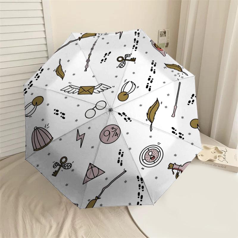 1PC Warner Harry Potter Umbrella-8-Rib Reinforced, Automatic Open, Lightweight & Durable-A77