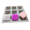 9 Grids Square Silicone Soap Molds Handmade Soap For DIY And Chocolate Kitchen Making Mold Supp K9W7