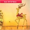 Large Luminous Wrought Iron Reindeer & Christmas Tree Ornaments for Hotel, Mall, or Garden Displays