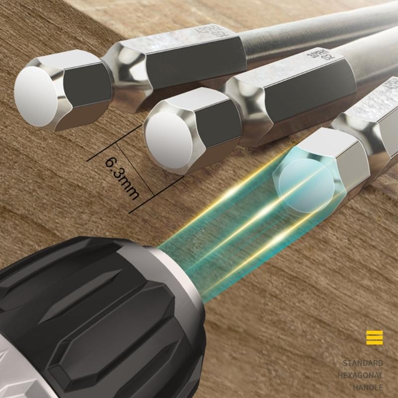 10Pieces Torx Head Screwdriver Bit Set Hex Shank Security Tamper Proof Screwdriver Drill Magnetic Screwdriver Bit Tool