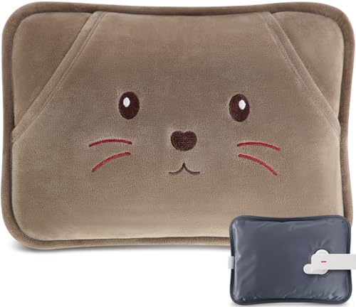 

Large Rechargeable Hot Water Bottle [New for Winter 2025 & Insulated Pocket-Size] Heat Storage Electric Hot Water Bottle, Keeps Warm for 4-12 Hours, E