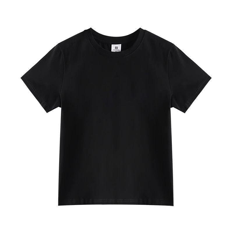 Mens Short Sleeve T Shirt Casual Everyday Cotton Top Slim Fit Solid Color American Style Basic Tee