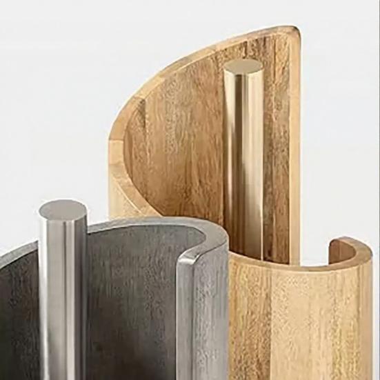 Paper Towel Holder Large Capacity Smooth Extraction Wooden Stand Stain-resistant Moisture Proof Kitchen Organizer