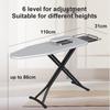Multi Height Adjustable Premium Board Cover Household Portable Iron Rest Foldable Standing Ironing Board