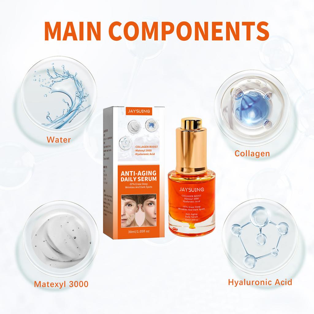 Facial Wrinkle Remover Face Serum Lifting Firming Fade Fine Lines Anti-aging Essence Brighten Nourish Skin Care XYZ