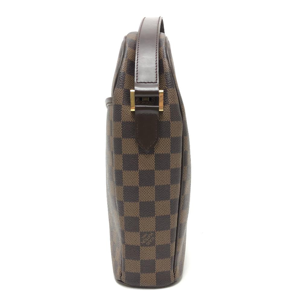 Louis Vuitton N51292 Damier Ipanema GM Pochette Shoulder Bag Canvas Ebene Brown