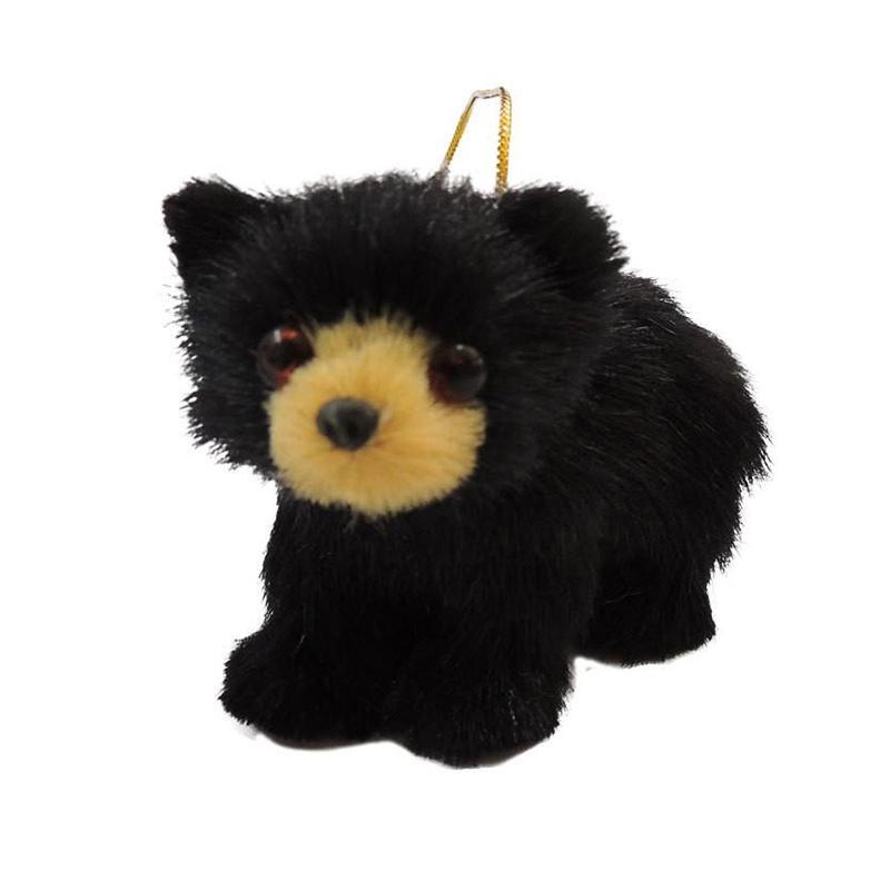 Plüsch-Weihnachtsbaum-Hängeornamente aus Kunstpelz, Waldtiere-Ornamente für Weihnachtsrucksack, Schlüsselanhänger-Dekoration