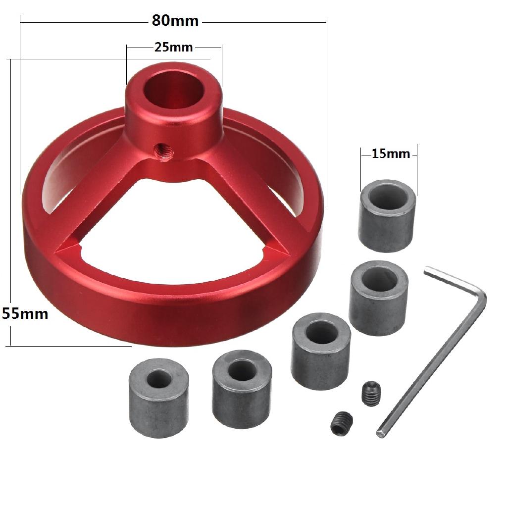 6-10mm Straight Angle Hole Drill Guide Bit Doweling Jig Woodworking Locator 7pcs 80x55mm