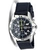 Navy Police Officer Self-Defense Public Servant SEIKO 100m Waterproof Chronograph Nylon Strap Wat...