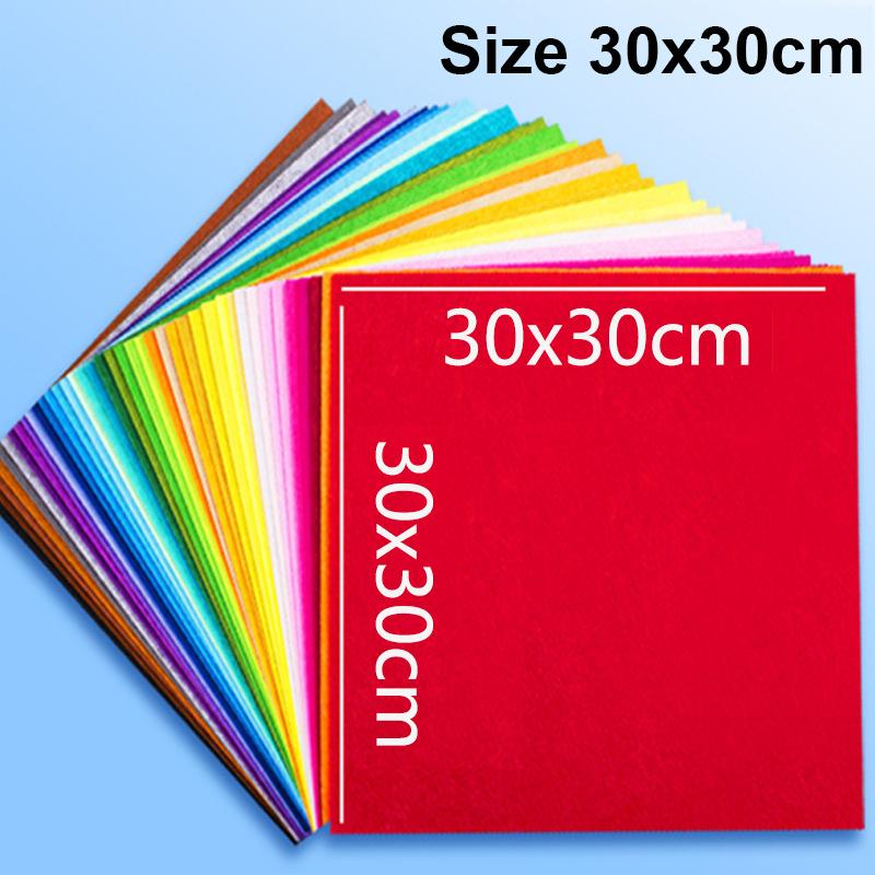 

40/20/10Pcs New Felt Fabric Sheet Assorted Color Patchwork Sewing DIY Craft Squares Nonwoven 1mm Thick Handmade Fabric Weaving 10Pcs