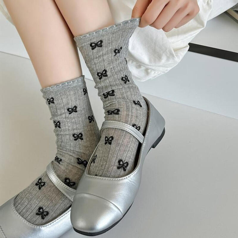 Erin Lace Socks Frill Ribbon Summer Stockings Fishnet Socks