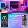 RGB LED Strip Lights IR Remote Control Bluetooth APP Control 24/44 Keys 3M 5M 10M 15M 20M 25M 30M Rgb Led Strip Light Usb 5v