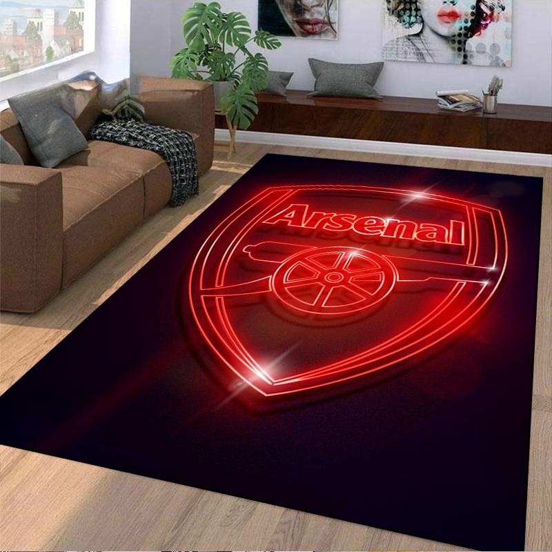 Arsenal Logo Designed Floor Mat, Suitable As a Non-slip Mat for the Living Room or Bedroom Sofa