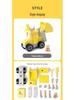 Wooden Assembly Toy Cars: Bulldozer, Repair Car, Fire Truck - Perfect Birthday Gift for Boys and Girls.