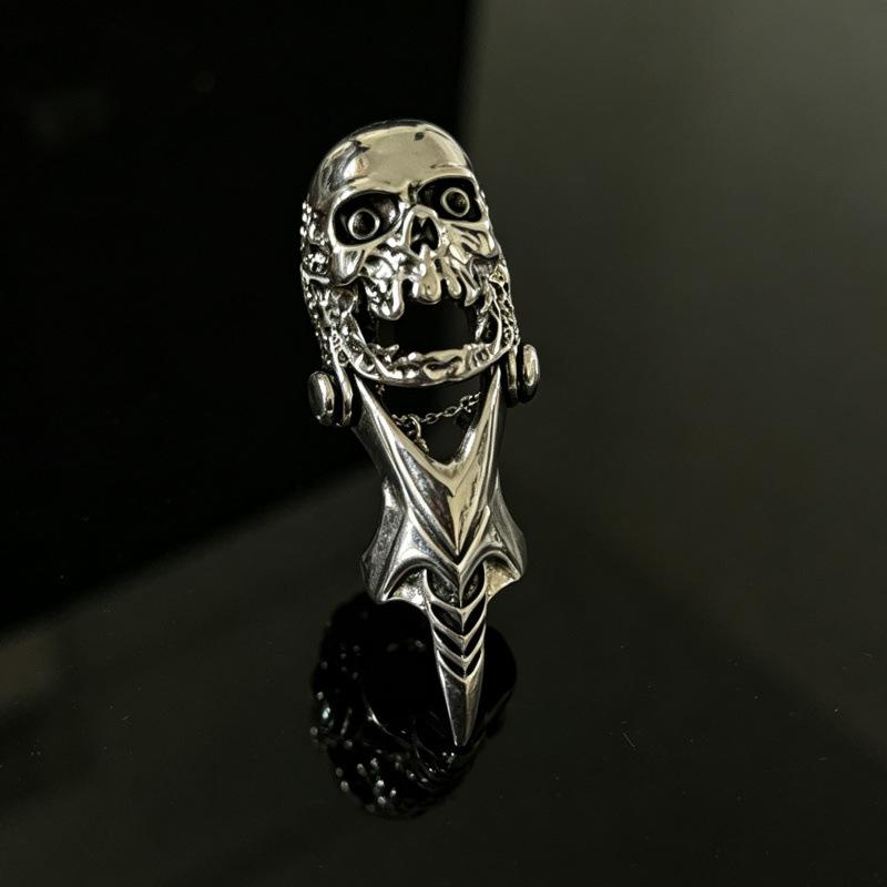 Men's Fashion Skull Finger Rings - Bendable Joint Design In 10 Styles
