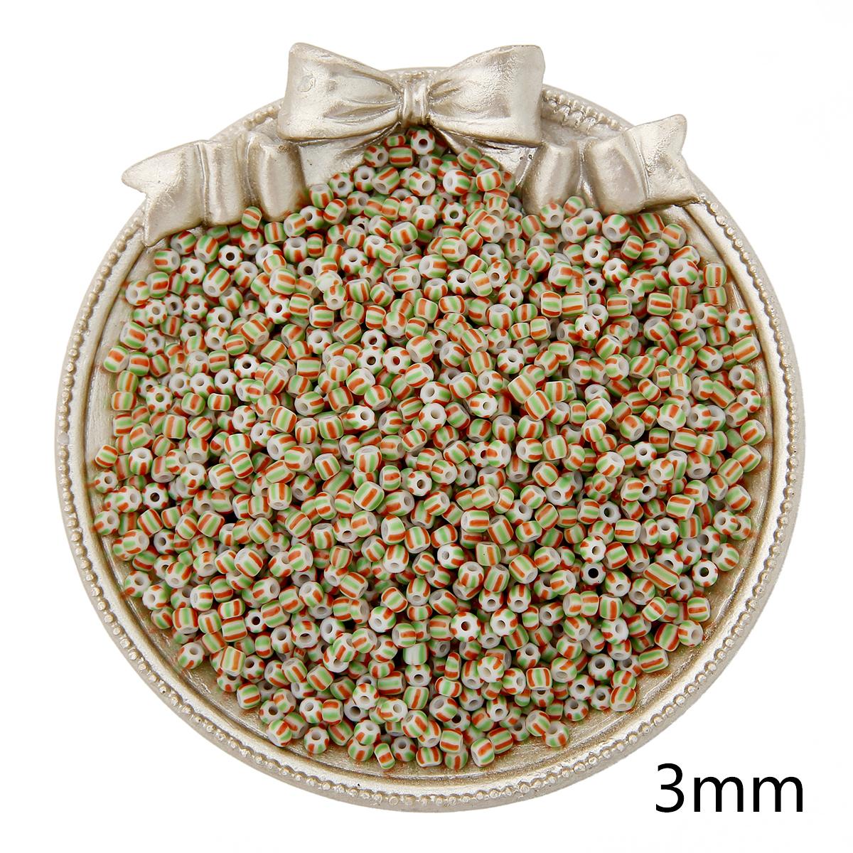 

3 мм 650 шт. 8-проводные арбузные стеклянные бусины-разделители для ювелирных изделий, аксессуары ручной работы «сделай сам» 3mm 650pcs